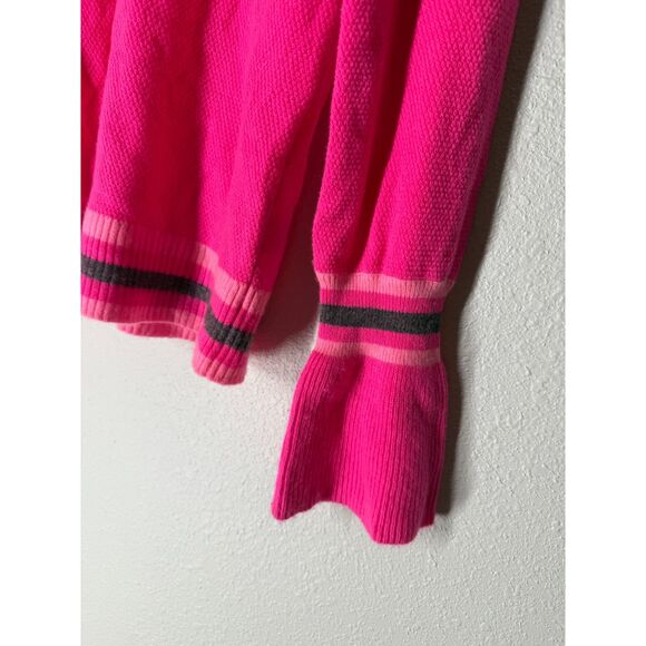 Design History Pink Cashmere Sweater Womens Sz S Flare Sleeve Quiet Luxury - Picture 2 of 9